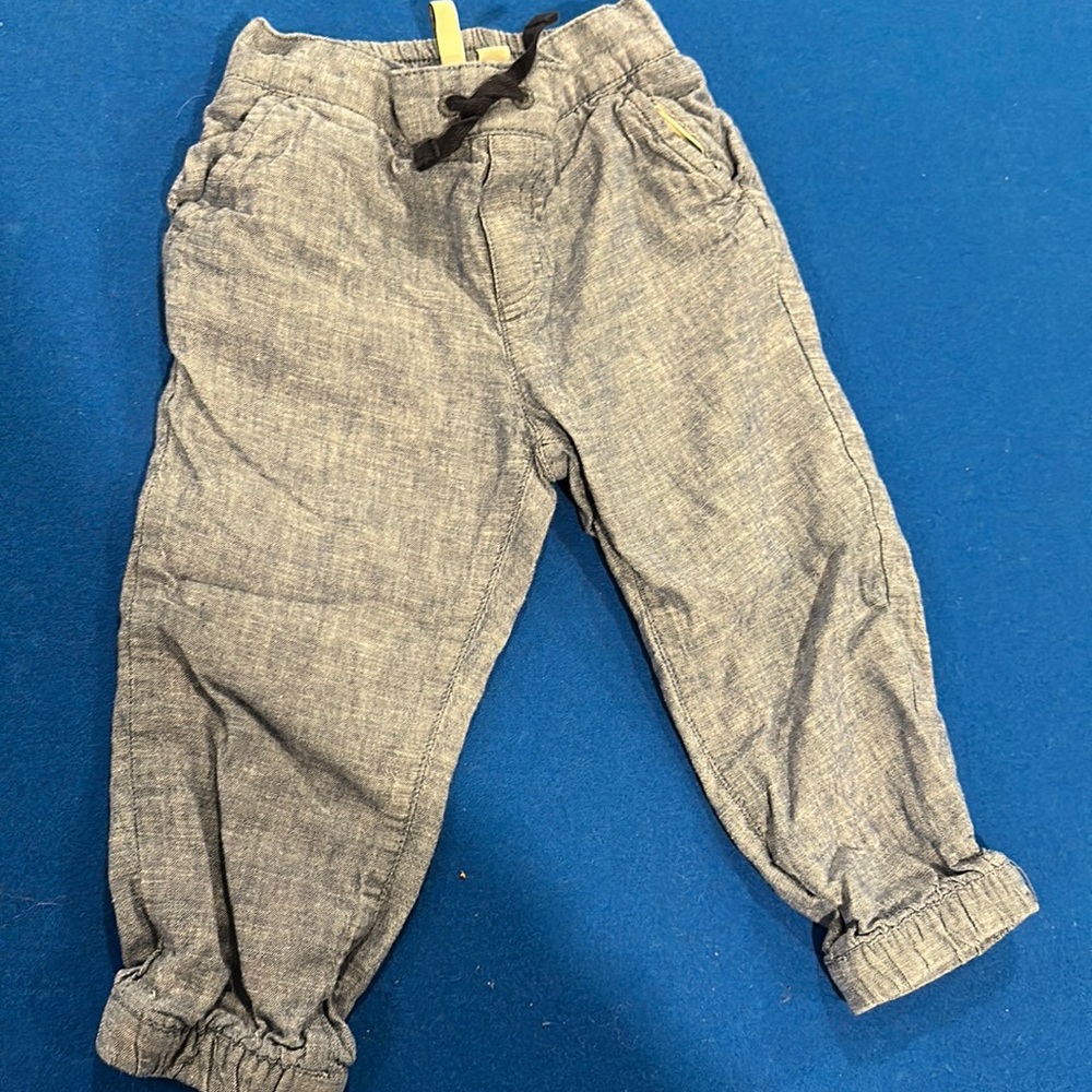 Janie and Jack Chambray joggers - Size 18-24 mo